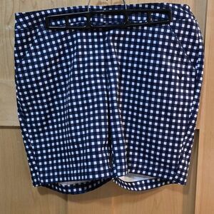 Callaway Womens Navy & White Gingham Check Opti-Dri Golf Shorts Size 8